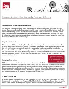 Message Orchestration Across the Customer Lifecycle