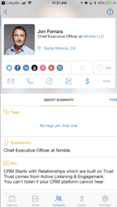 Nimble Mobile LinkedIn
