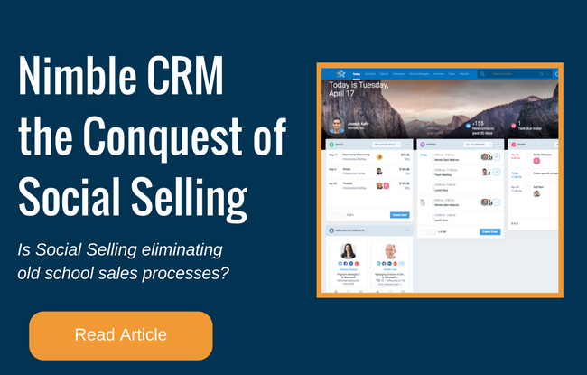 Social Selling with Nimble CRM Platform